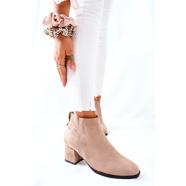 Vinceza Stivali da donna in pelle scamosciata Beige Ardmore 1