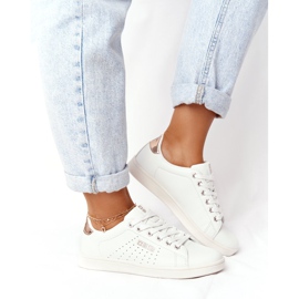 Sneakers da Donna in Pelle Big Star DD274583 Bianco-Rame 1
