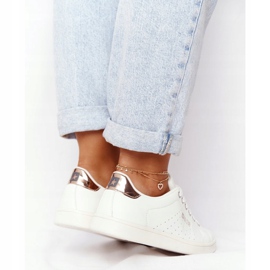 Sneakers da Donna in Pelle Big Star DD274583 Bianco-Rame bianca 2