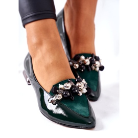 Ballerine da donna Laura Messi Pelle Verde 2157 4