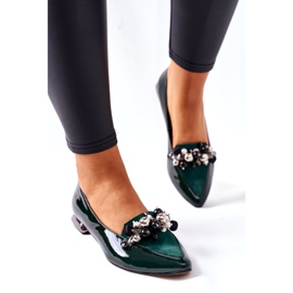Ballerine da donna Laura Messi Pelle Verde 2157 3