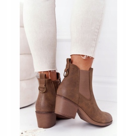 PJ1 Stivali caldi da donna Jodhpur Heel 20Y8014-6 marrone 4