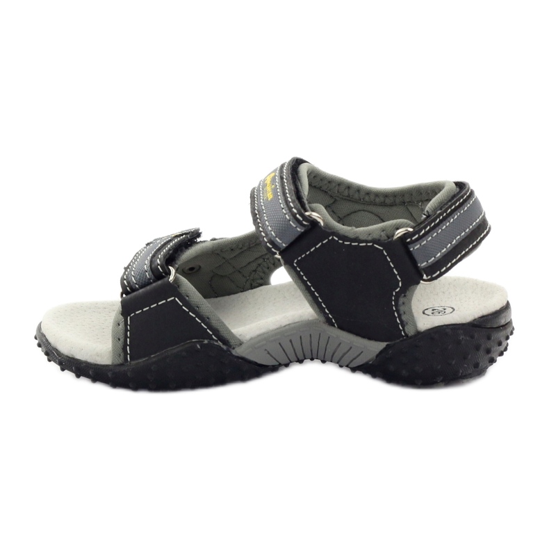 American Club Sandali in velcro con inserto in pelle americana 1618 ['giallo, 'grigio', 'nero'] grigio 2