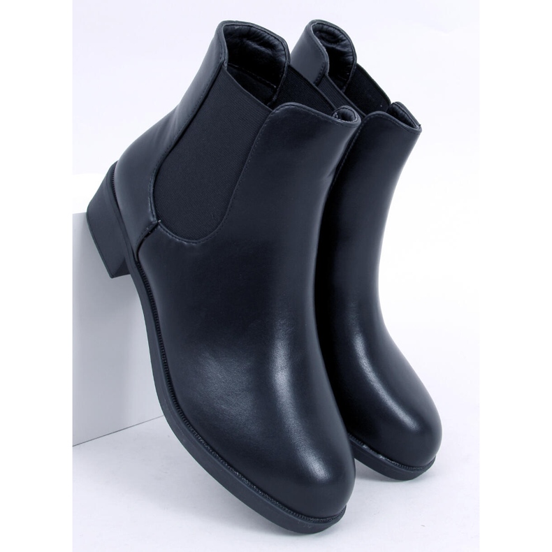 BM Stivaletti Chelsea neri classici da donna 6217 Black nero 1