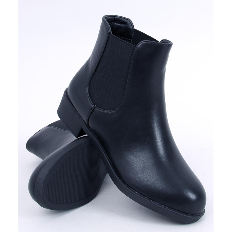 BM Stivaletti Chelsea neri classici da donna 6217 Black nero 2