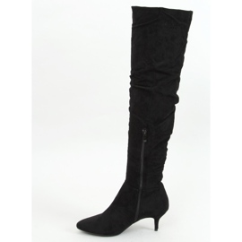 Stivali neri con tacco basso 7004 Black nero 1