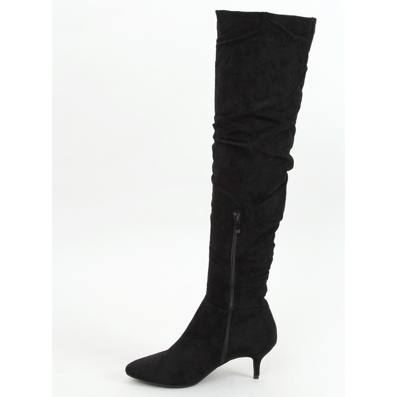 Stivali neri con tacco basso 7004 Black nero 1
