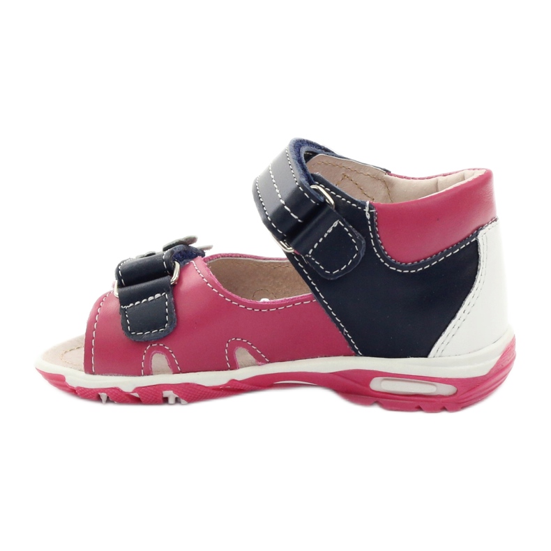 Sandali in pelle femminile con farfalla rosa Bartuś 2