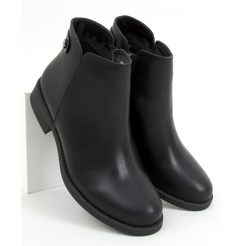 Stivaletti Chelsea neri da donna MM-827 Black nero 1