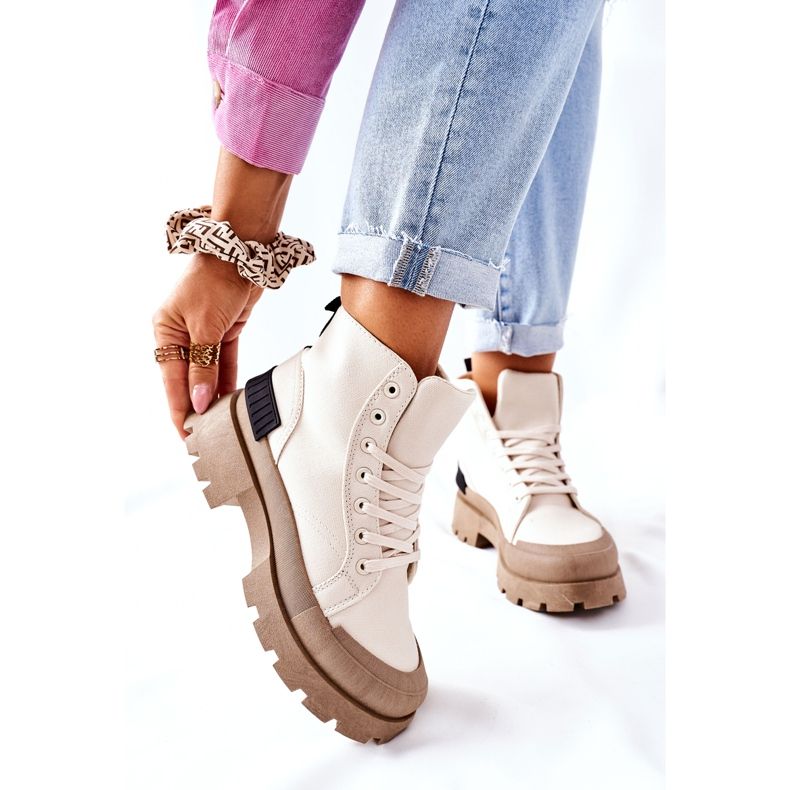 PS1 Stivaletti Donna Beige Any One 1