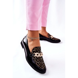 Scarpe brogue da donna Maciejka Mocassini laccati Nero 4099B-01 / 00-1 2