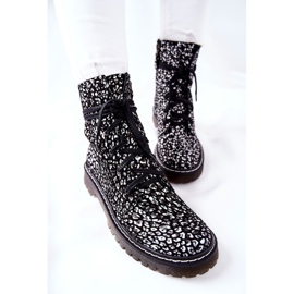 Stivali da donna Glany Workers Maciejka Nero-Bianco 01609-48 1