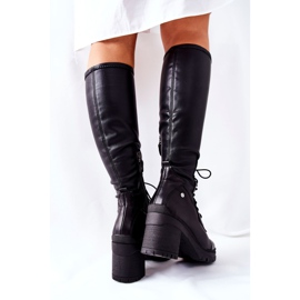 Stivali da donna allacciati Maciejka Neri 04782-01 nero 1