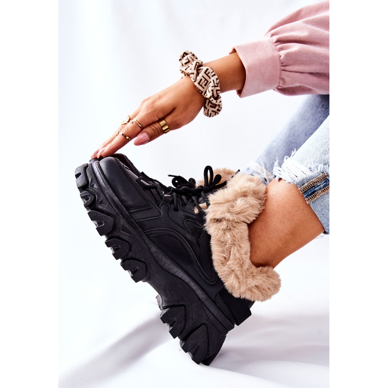 PM1 Stivali caldi neri da donna Limerick nero 1