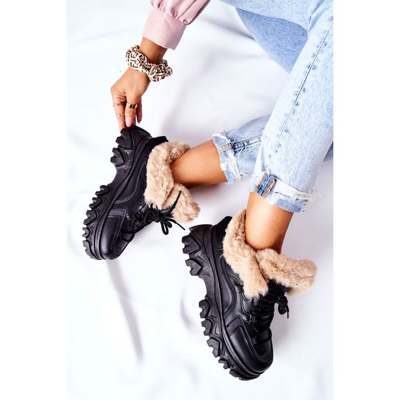 PM1 Stivali caldi neri da donna Limerick nero 2