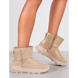 SHELOVET Mukluki caldo sulla piattaforma beige 1
