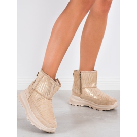 SHELOVET Mukluki caldo sulla piattaforma beige 2