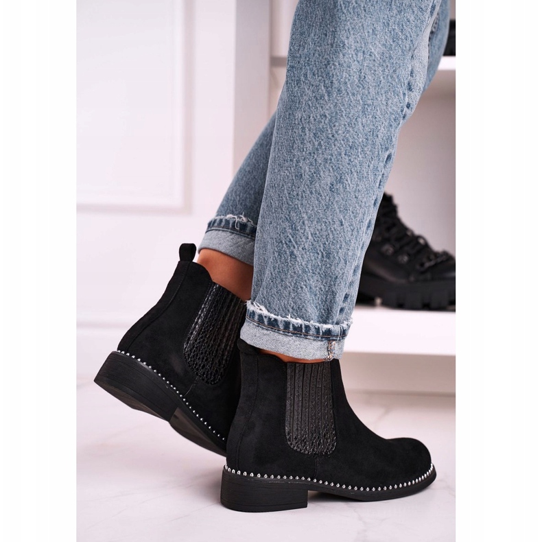 Stivaletti Donna Stivaletti Jodhpur Suede Nero Meagan 3