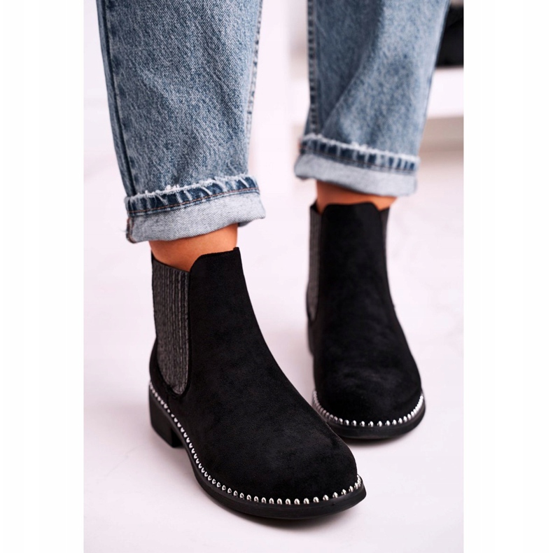 Stivaletti Donna Stivaletti Jodhpur Suede Nero Meagan 4