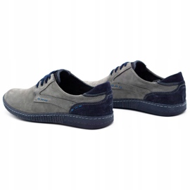 KOMODO Scarpe casual da uomo 848 grigie blu navy grigio 5