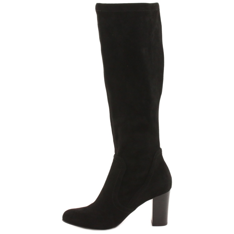 Stivali da donna neri con camoscio Caprice 25502-27 044 nero 1
