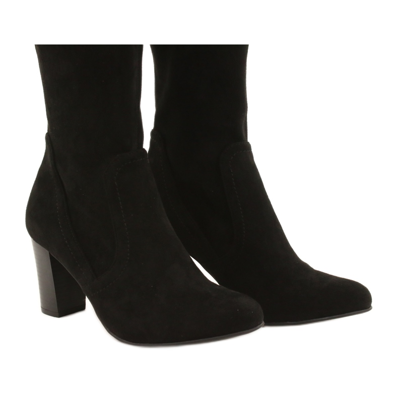 Stivali da donna neri con camoscio Caprice 25502-27 044 nero 5