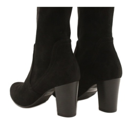 Stivali da donna neri con camoscio Caprice 25502-27 044 nero 4