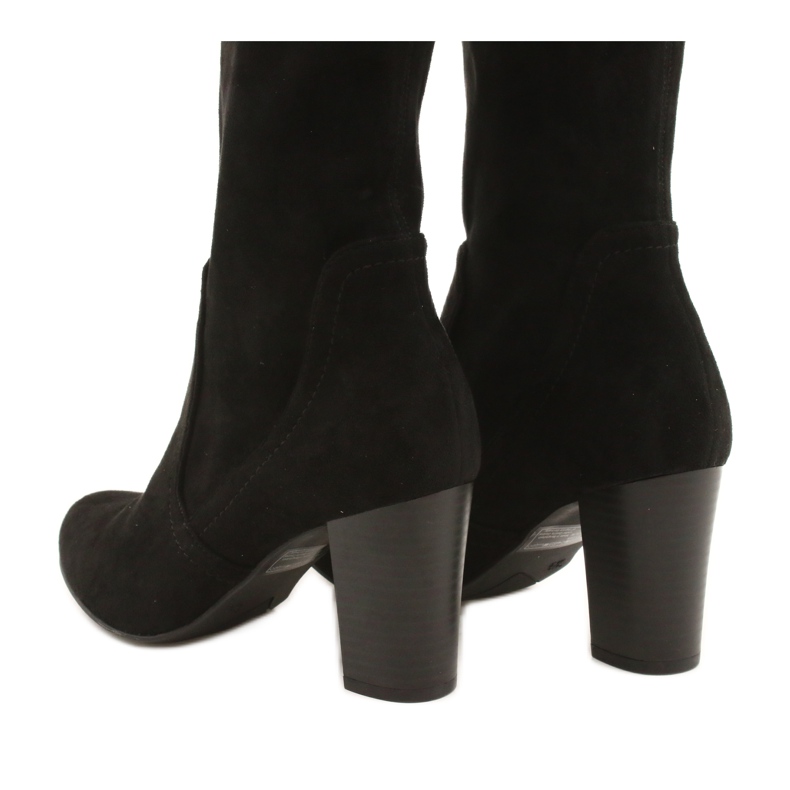 Stivali da donna neri con camoscio Caprice 25502-27 044 nero 4