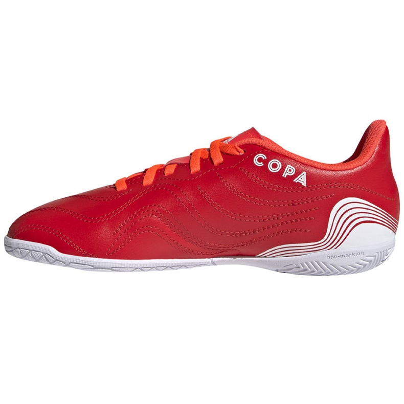 Scarpe da calcio Adidas Copa Sense.4 In Jr FY6162 rosso rosso 1