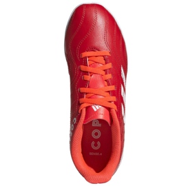 Scarpe da calcio Adidas Copa Sense.4 In Jr FY6162 rosso rosso 2