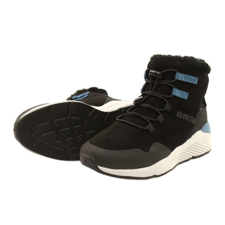 Stivali da neve sportivi in ​​pelle scamosciata Big Star II274261 Black nero 4