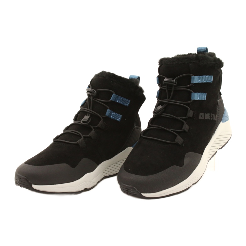 Stivali da neve sportivi in ​​pelle scamosciata Big Star II274261 Black nero 2