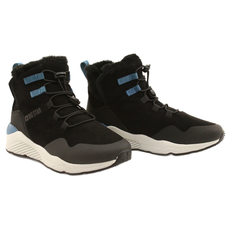 Stivali da neve sportivi in ​​pelle scamosciata Big Star II274261 Black nero 5