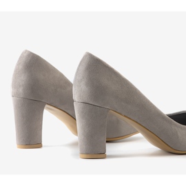 Décolleté classiche grigie sul palo Barrington grigio 1