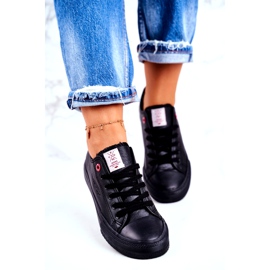 Sneakers Cross Jeans da Donna Ecopelle Nera DD2R4029CFW20 nero 3