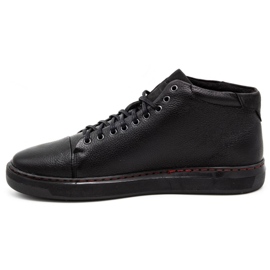 Polbut Scarpe isolate in pelle da uomo 2110F Black nero 1
