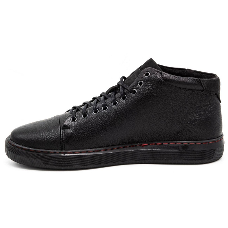 Polbut Scarpe isolate in pelle da uomo 2110F Black nero 1