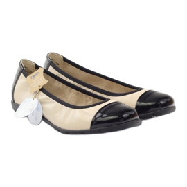 Scarpe ballerine da donna Caprice 22152 nero marrone 4