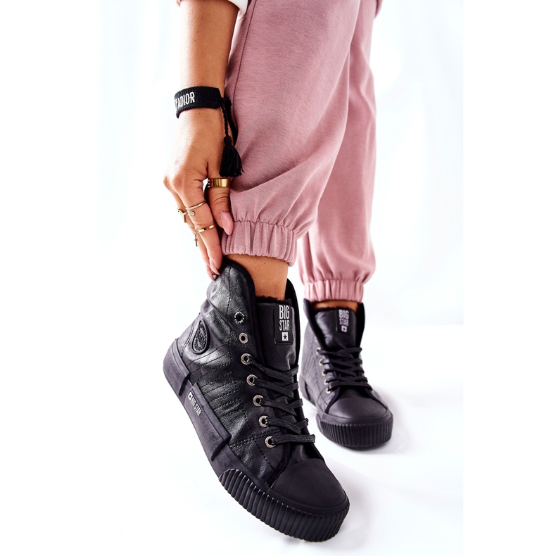 Sneakers da donna Big Star II274155 nere isolate nero 1