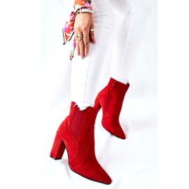 PG1 Stivali Da Donna In Pelle Scamosciata Con Tacco Rosso Kastren 2