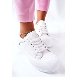 FB3 Sneakers Da Donna Sulla Piattaforma Bianco Miele 1
