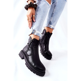 PE1 Stivali Alti Silvan Neri Con Cerniere nero 2