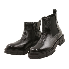 Stivali da donna Varnished Black Caprice 9-25461-27 017 nero 2