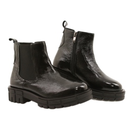 Stivali da donna Varnished Black Caprice 9-25461-27 017 nero 5