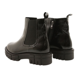 Stivali da donna Varnished Black Caprice 9-25461-27 017 nero 4