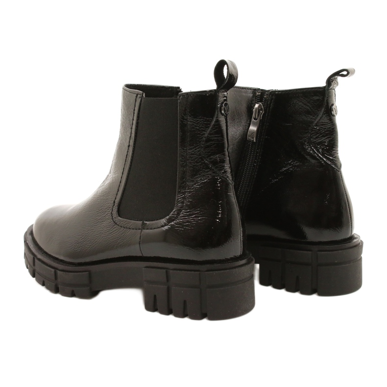 Stivali da donna Varnished Black Caprice 9-25461-27 017 nero 4