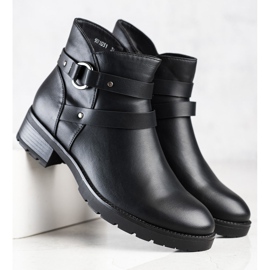 Clowse Stivali casual con cintura decorativa nero 2