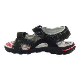 Bartek Sandals Leather Sports Boys 19108 Black nero 2