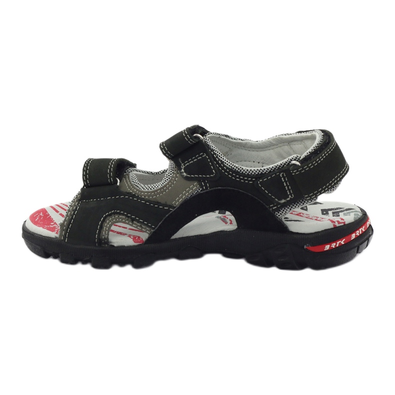 Bartek Sandals Leather Sports Boys 19108 Black nero 2