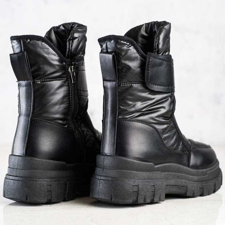 Seastar Stivali da neve in velcro nero 1